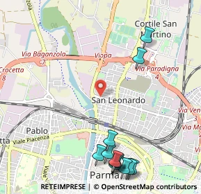 Mappa Via Alghero, 43122 Parma PR, Italia (1.42667)