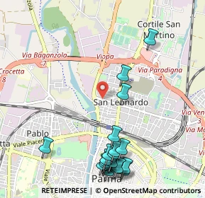 Mappa Via Alghero, 43122 Parma PR, Italia (1.312)