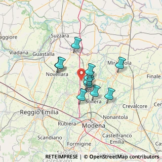 Mappa Cavalcavia di Budrione, 41012 Migliarina MO, Italia (9.07636)