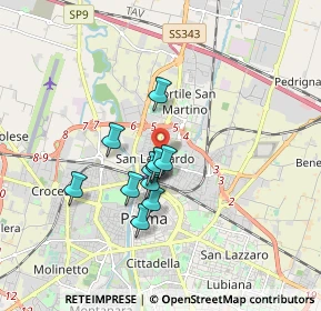 Mappa Via Enrico Mattei, 43122 Parma PR, Italia (1.29182)