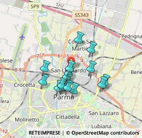 Mappa Via Enrico Mattei, 43122 Parma PR, Italia (1.40267)