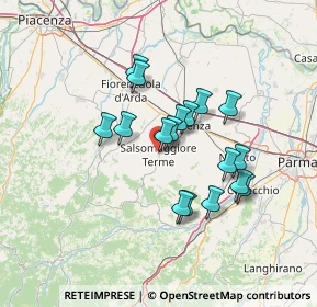 Mappa Via Romagnosi, 43039 Salsomaggiore Terme PR, Italia (11.36176)