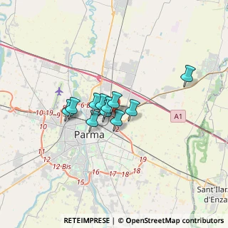 Mappa Via Pietro Zani, 43122 Parma PR, Italia (2.09182)