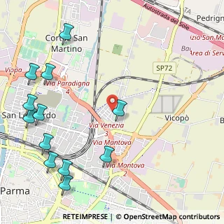 Mappa Via Pietro Zani, 43122 Parma PR, Italia (1.47917)