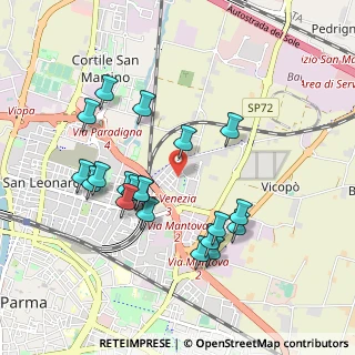 Mappa Via Pietro Zani, 43122 Parma PR, Italia (0.9255)