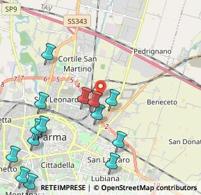 Mappa Via Pietro Zani, 43122 Parma PR, Italia (2.65286)