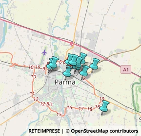 Mappa Via Don Giuseppe Cavalli, 43122 Parma PR, Italia (1.82455)