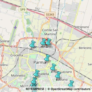 Mappa Via Don Giuseppe Cavalli, 43122 Parma PR, Italia (2.95167)