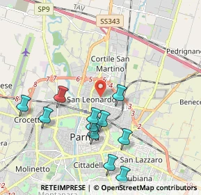 Mappa Via Don Giuseppe Cavalli, 43122 Parma PR, Italia (2.12545)