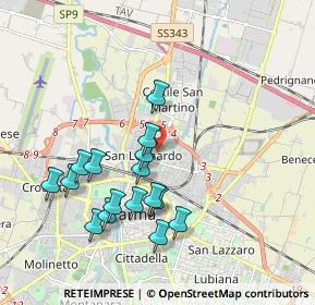 Mappa Via Don Giuseppe Cavalli, 43122 Parma PR, Italia (1.86375)