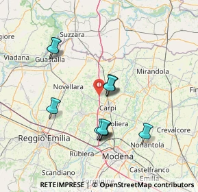 Mappa 41012 Migliarina MO, Italia (12.81455)