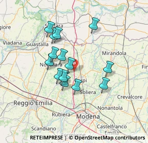 Mappa 41012 Migliarina MO, Italia (11.61929)