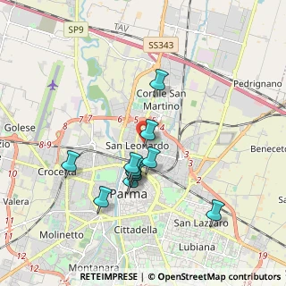 Mappa Via Felice Corini, 43122 Parma PR, Italia (1.63)