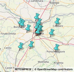 Mappa Via Malagù, 44124 Ferrara FE, Italia (9.86313)