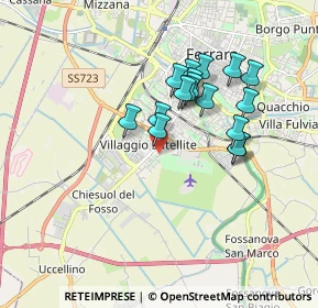 Mappa Via Malagù, 44124 Ferrara FE, Italia (1.49824)