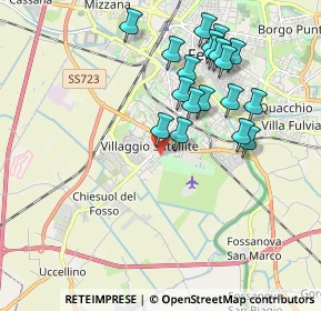 Mappa Via Malagù, 44124 Ferrara FE, Italia (1.90526)