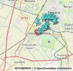 Mappa Via Gaetano Donizetti, 44124 Ferrara FE, Italia (1.45615)