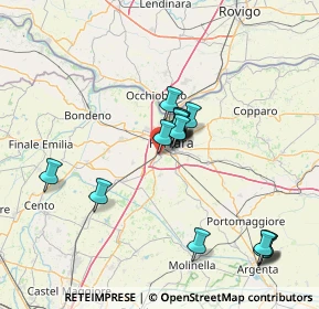 Mappa Via Arturo Toscanini, 44124 Ferrara FE, Italia (13.2875)