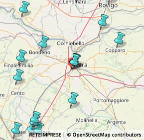 Mappa Via Arturo Toscanini, 44124 Ferrara FE, Italia (22.75765)