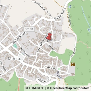 Mappa Via Asti,  1, 14010 Montà, Cuneo (Piemonte)