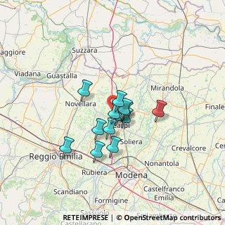 Mappa Via dei Morti, 41012 Migliarina MO, Italia (9.07846)