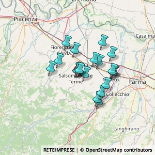Mappa Via Bruno Buozzi, 43039 Salsomaggiore Terme PR, Italia (10.261)