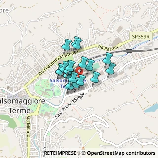 Mappa Via Bruno Buozzi, 43039 Salsomaggiore Terme PR, Italia (0.2455)