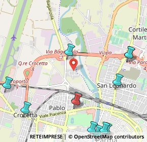 Mappa Via Salvatore Quasimodo, 43126 Parma PR, Italia (1.49417)
