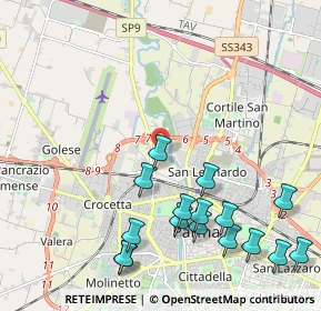 Mappa Via Salvatore Quasimodo, 43126 Parma PR, Italia (2.53)