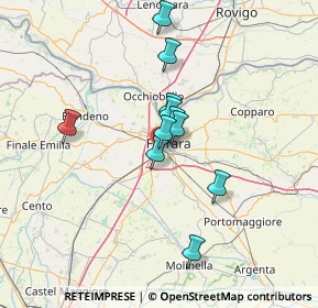 Mappa Via Boito Arrigo, 44124 Ferrara FE, Italia (10.62)