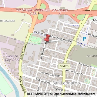 Mappa Via Milano, 31 a, 43122 Parma, Parma (Emilia Romagna)