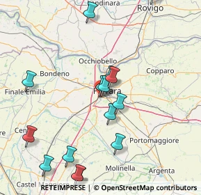 Mappa Via Ruggero Leoncavallo, 44124 Ferrara FE, Italia (17.58533)