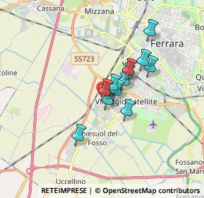 Mappa Via Bela Bartok, 44122 Ferrara FE, Italia (1.17083)