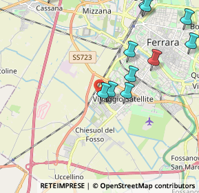 Mappa Via Bela Bartok, 44122 Ferrara FE, Italia (3.11059)