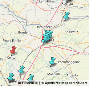 Mappa Via Bela Bartok, 44122 Ferrara FE, Italia (21.57167)