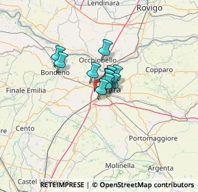 Mappa Via Bela Bartok, 44122 Ferrara FE, Italia (6.07182)