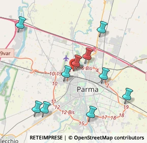 Mappa Strada del Taglio, 43126 Parma PR, Italia (4.76455)