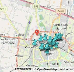 Mappa Strada del Taglio, 43126 Parma PR, Italia (1.813)