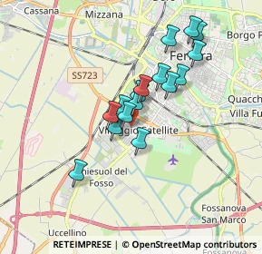 Mappa Via Wolfango Amedeo Mozart, 44124 Ferrara FE, Italia (1.39188)