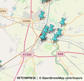 Mappa Via Wolfango Amedeo Mozart, 44124 Ferrara FE, Italia (4.12167)