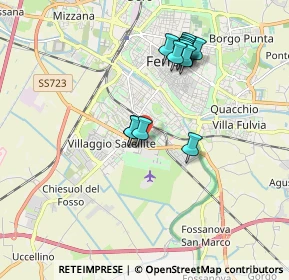 Mappa Via dell'Aeroporto, 44124 Ferrara FE, Italia (1.66692)