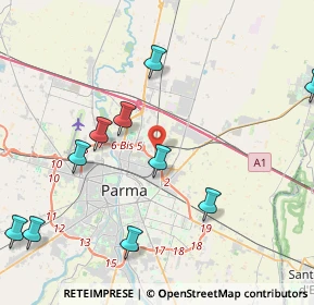 Mappa , 43122 Parma PR, Italia (5.36909)