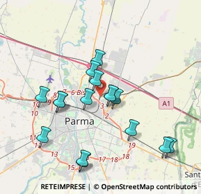 Mappa , 43122 Parma PR, Italia (3.61125)