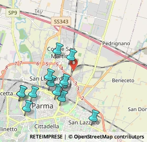 Mappa , 43122 Parma PR, Italia (2.10538)