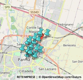 Mappa , 43122 Parma PR, Italia (1.50333)