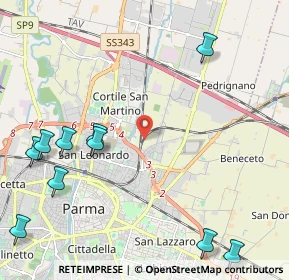 Mappa , 43122 Parma PR, Italia (3.07636)
