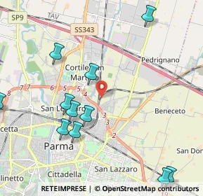 Mappa , 43122 Parma PR, Italia (2.52727)