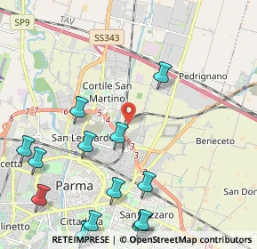 Mappa , 43122 Parma PR, Italia (2.82571)