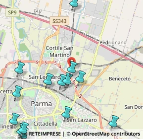 Mappa , 43122 Parma PR, Italia (2.93857)