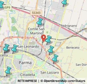 Mappa , 43122 Parma PR, Italia (3.00364)